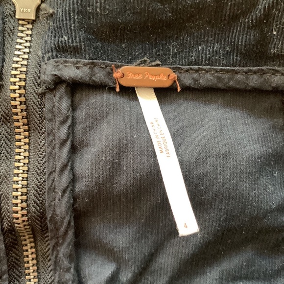 Free people navy corduroy mini skirt - Picture 2 of 3